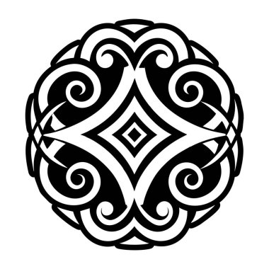 İlahi motif sembolünün doldurulmuş bir biçim simgesi