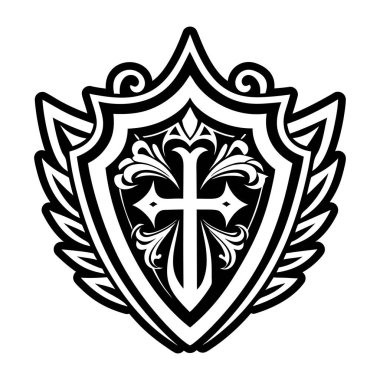 Kalkan dövmesinin sembolü.