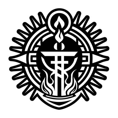 Kutsal adak sembolünün katı bir simgesi.