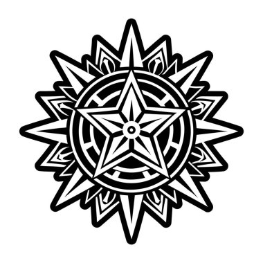 Işıl ışıl yıldız sembolünün tam biçimli simgesi