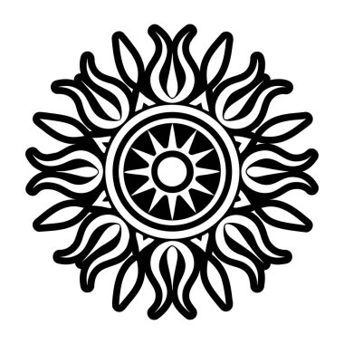 Güneş sembolünün bir simgesi.