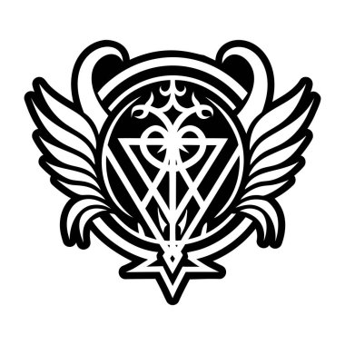 Seraph mührü dövmesinin sembolü.