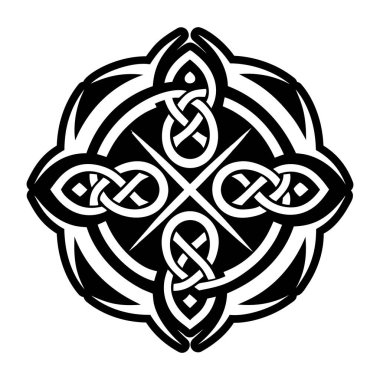 Kelt haç dövmesinin katı bir simgesi