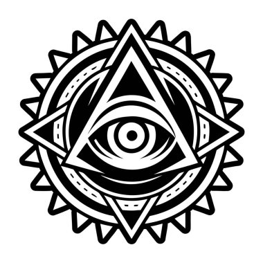 Gözlemci göz dövmesinin sağlam bir simgesi