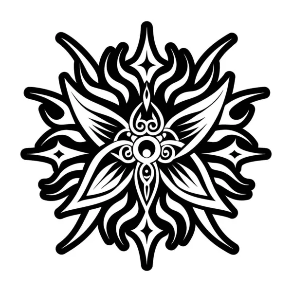 Ruhsal işaret sembolünün doldurulmuş bir biçim simgesi