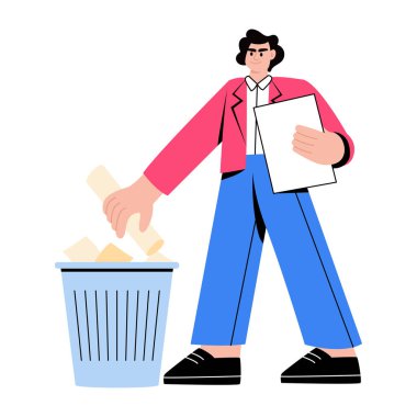 Düz biçim illüstrasyonuName