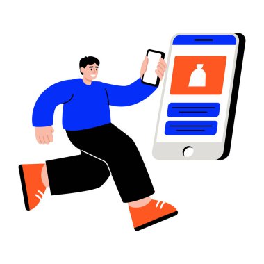 Dengeyi gösteren düz bir biçim illüstrasyonu