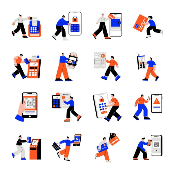 Üniformalı teslimatçı.