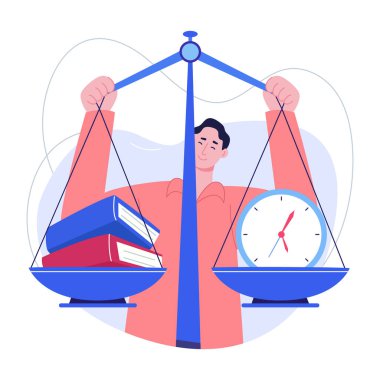 Zaman dengesini temsil eden düz bir biçim çizimi