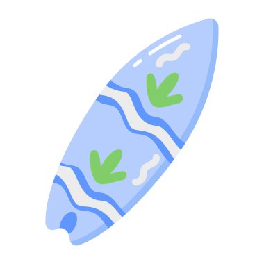 Sörf tahtasını gösteren düz bir simge