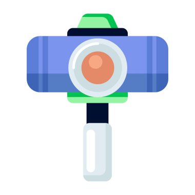 Boru hattı kamerasını gösteren düz bir simge