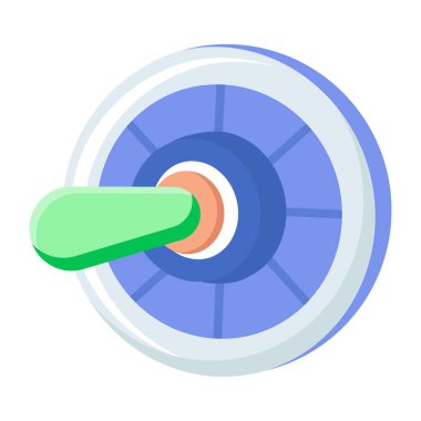 Duş vanasını betimleyen yassı bir simge