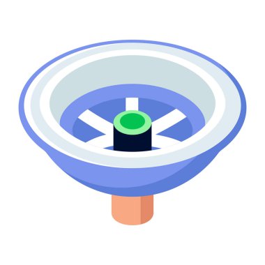 Lavabo giderini temsil eden yassı bir simge