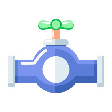 Kontrol vanasını temsil eden bir düz biçim simgesi