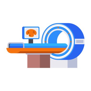 ct tarayıcısını betimleyen düz bir biçim simgesi