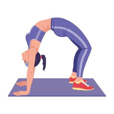 Tekerlek duruşunu gösteren düz bir çizim