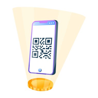 QR ödemelerinin düz bir şekilde dizayn edilmesinin bir çizimi