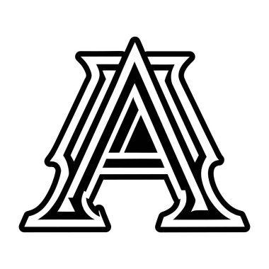 Bir kabartma stili zarif bir sembol