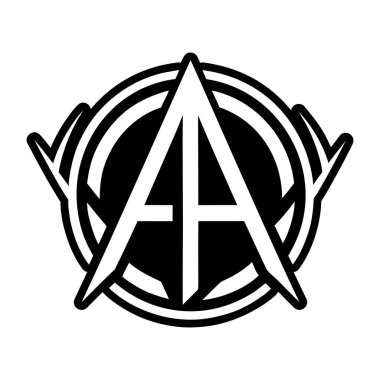 Yaratıcı bir logo. Kabartma biçiminde tasarlanmış.