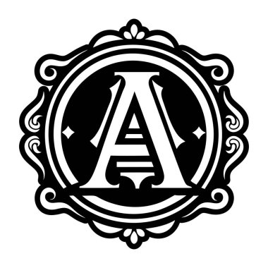 Modern tam biçimli bir monogram