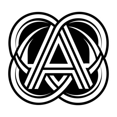 Kabartma biçiminde bir alfabe logosunu özetle