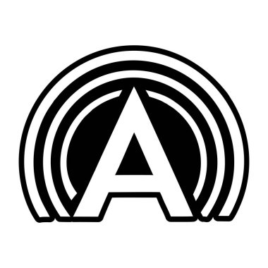 Katı bir şekilde işlenmiş zarif bir sembol