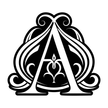 Yaratıcı bir logo. Kabartma biçiminde tasarlanmış.