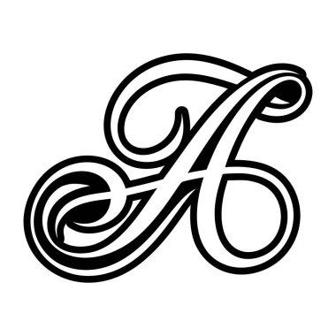 Minimalist harf. Sağlam bir logo.