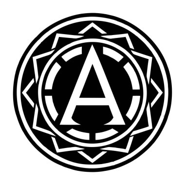 Minimalist harf. Sağlam bir logo.