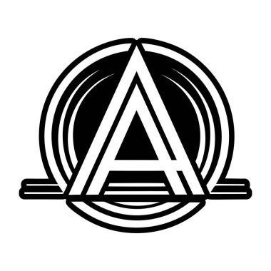 Modern tam biçimli bir monogram