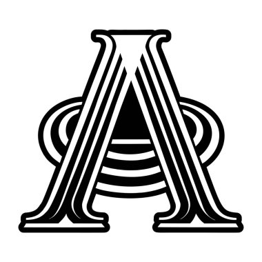 Katı tarzda zarif bir sembol