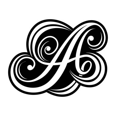 Kabartma biçiminde bir alfabe logosunu özetle