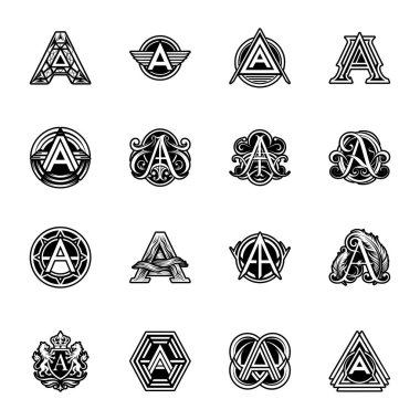 vektör siyah simgeleri ayarlandı