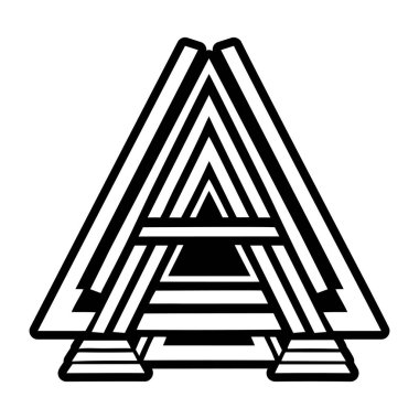 Minimalist harf. Sağlam bir logo.