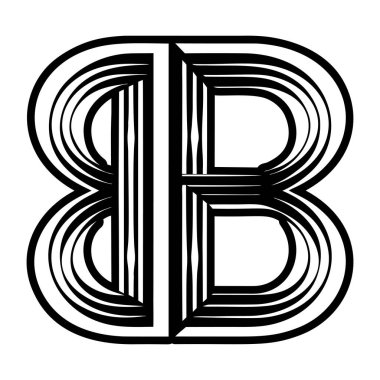 Katı biçimde hazırlanmış zarif b sembolü