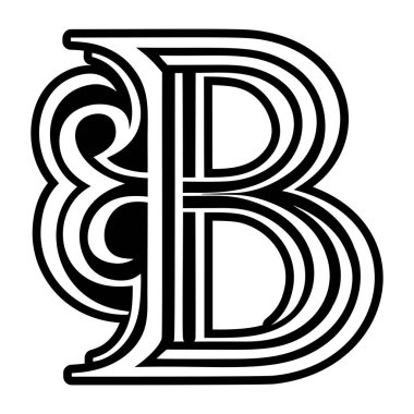 Yaratıcı b logosu kabartma biçiminde dizayn edildi