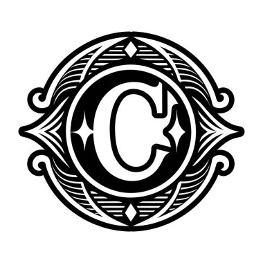 Katı biçimdeki zarif c harfi sembolü