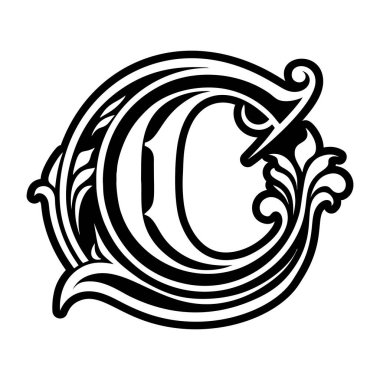 Katı biçimde işlenmiş zarif c sembolü