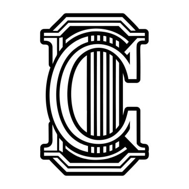 Katı biçimdeki zarif c sembolü