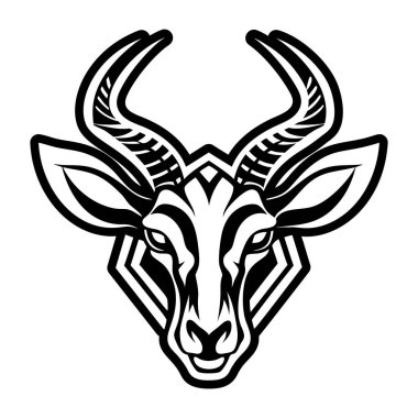 Bir Afrika antilobunun kabartma biçimi simgesi