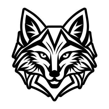 Bir tilki logosunun kabartma biçimi simgesi