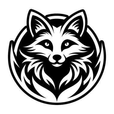 Tilki başlığının vektör logosu.