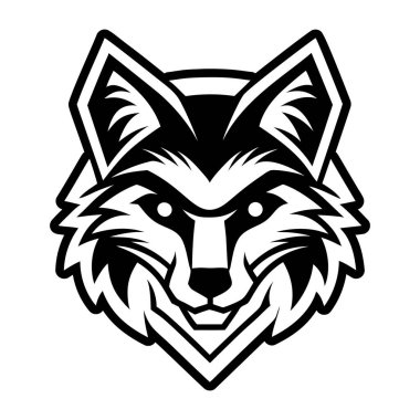Bir tilki logosunun kabartma biçimi simgesi