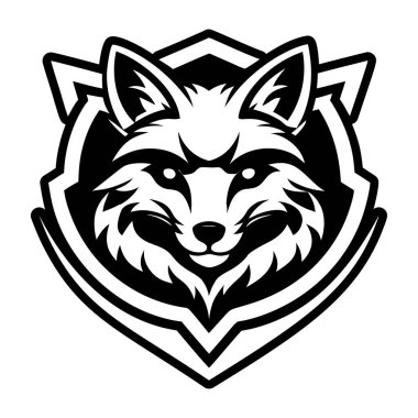 Tilki maskotunu gösteren doldurulmuş bir biçim simgesi