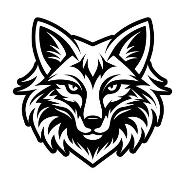 Bir kutup tilkisi logosunun doldurulmuş biçim simgesi