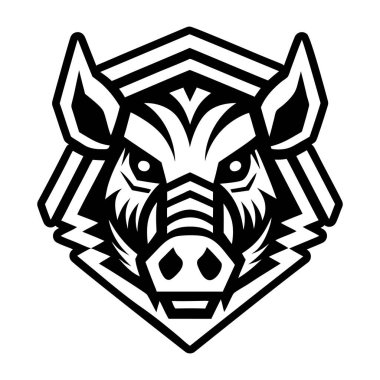 Boğa başlı logo. Bull vektör logo tasarım şablonu.