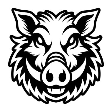 vektör domuz başı illüstrasyonu