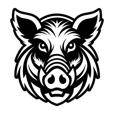 Domuz kafasının vektör logosu.