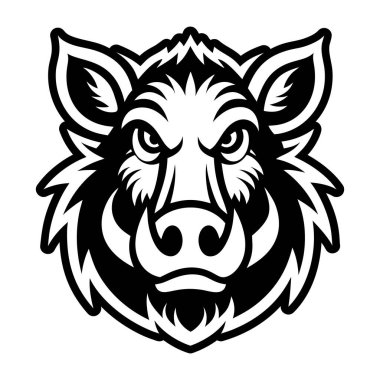 domuz kafa vektör çizim