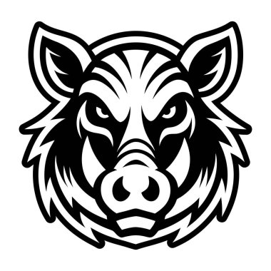 domuz kafa vektör çizim